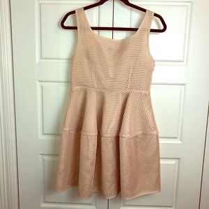 Garcia Mesh Overlay Fit & Flare Dress. Size Med